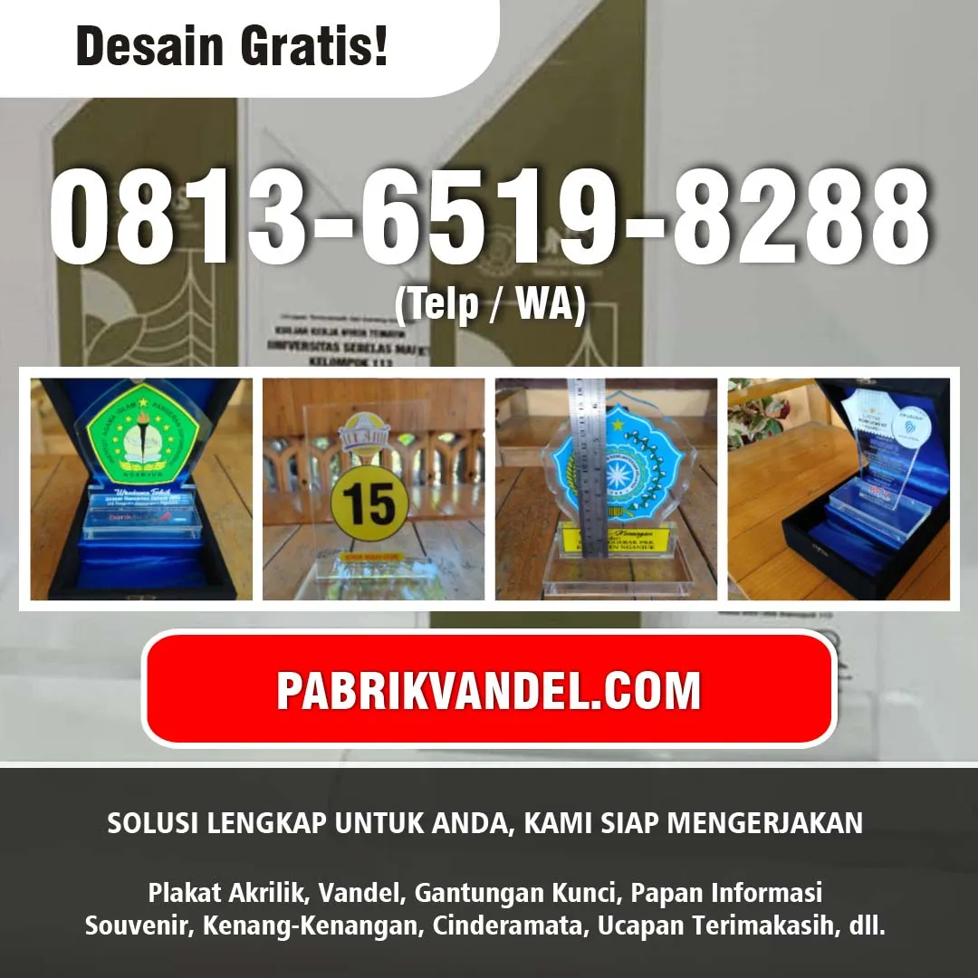 Harga Plakat Akrilik Medan