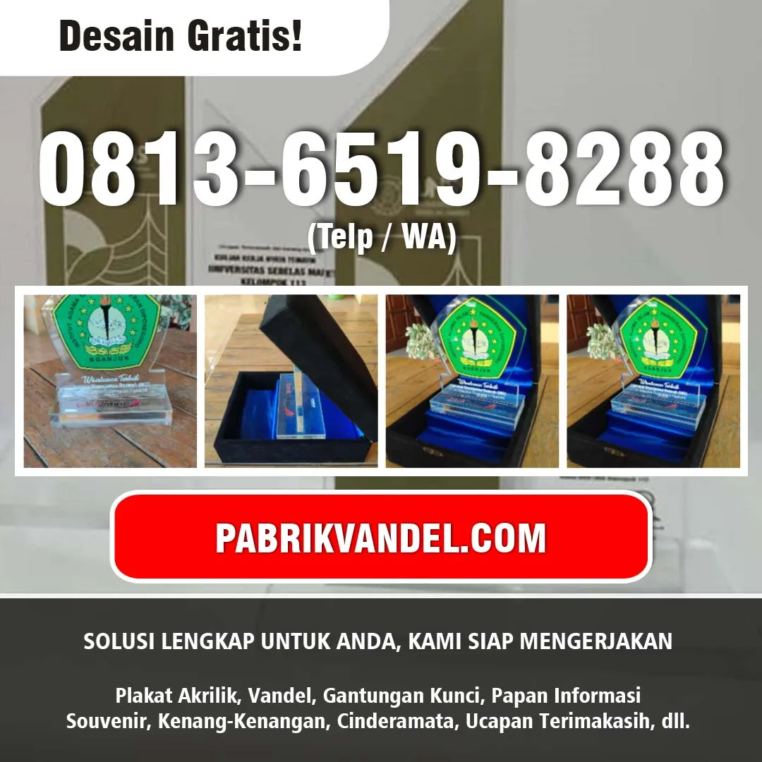 Plakat Akrilik Sidoarjo